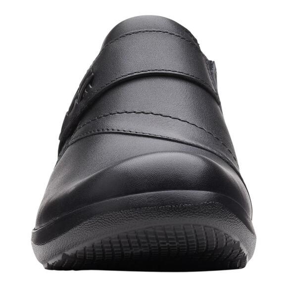 Clarks Women's Angie Pearl Leather Slip On Casual Shoes Black Size 9 - Picture 3 of 6